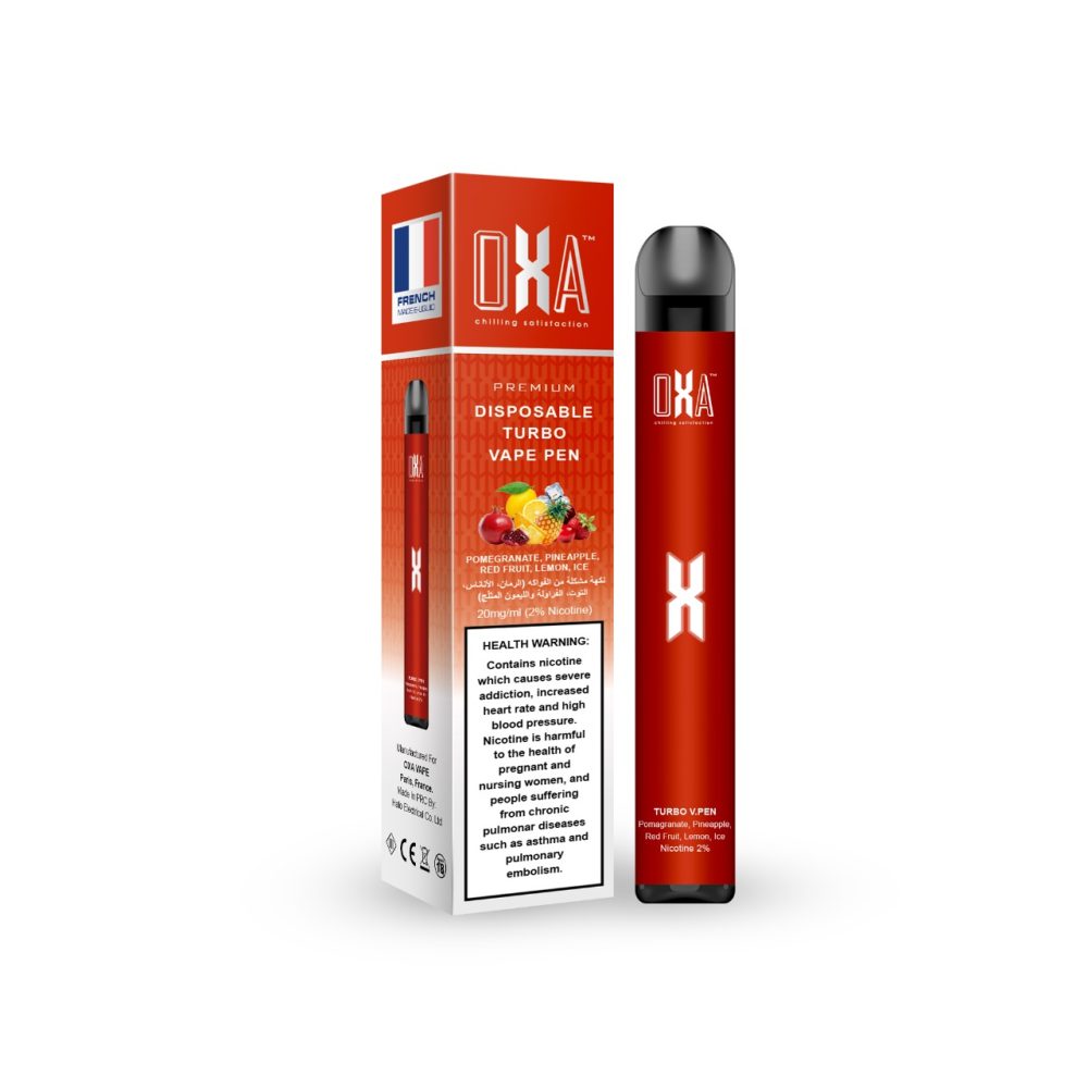 OXA TURBO PLUS VAPE PEN Pomegranate, Pineapple, Red fruits, Lemon Ice